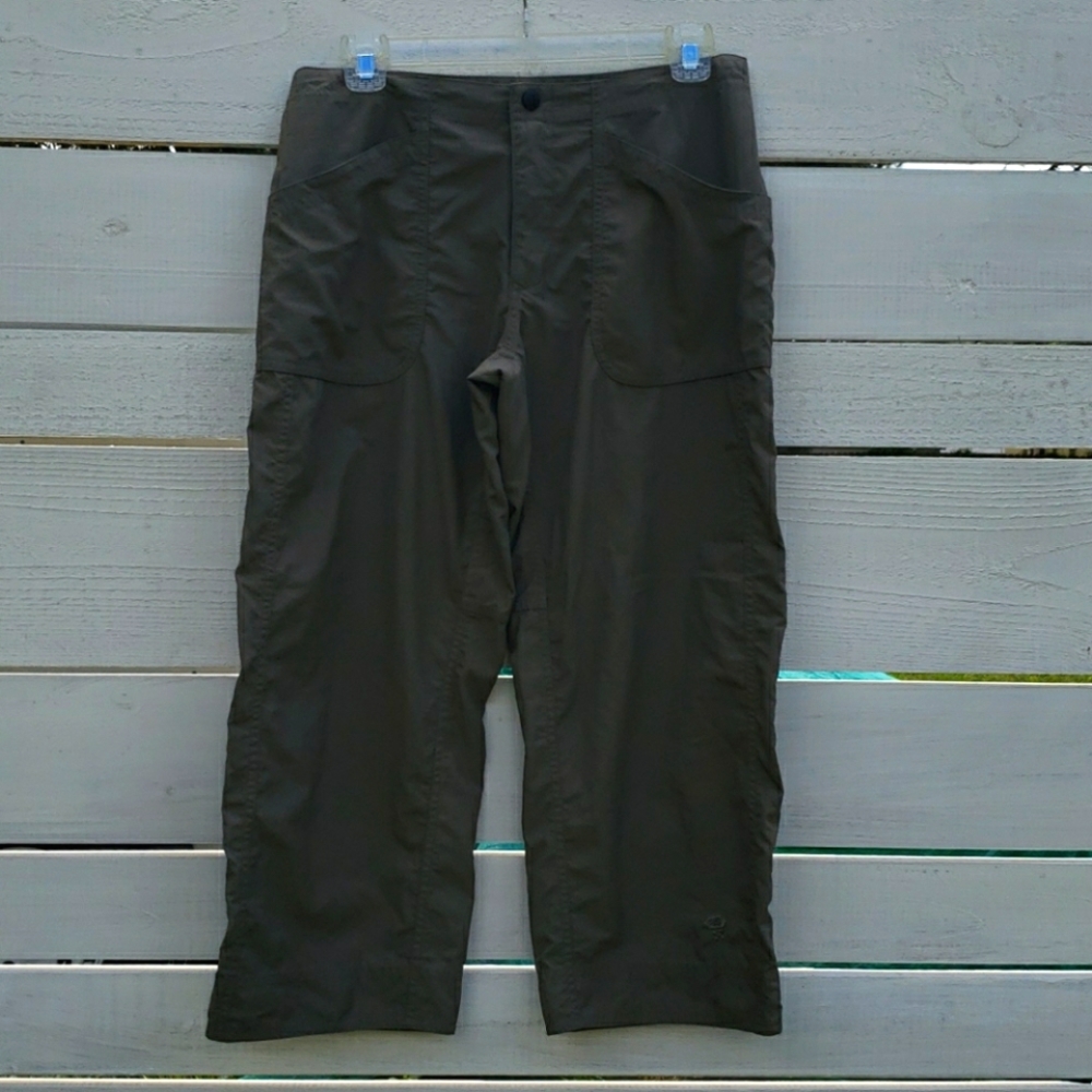 Mountain Hardware Capri Olive Green Hiking Pants Size 6 Outdoors Nylon